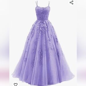 Lilac Flower Tulle Dress